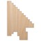 Digital Mouse Arrow Pointer Icon Unfinished Wood Shape Piece Cutout for DIY Craft Projects